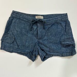 Banana Republic Chambray Cargo Shorts Blue Size 4